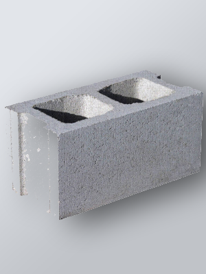 Bloque Vibrado y Estructurado #6 - 14x19x39 cm